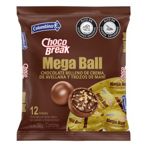 Chocobreak Mega Ball Avellana x 12 Und