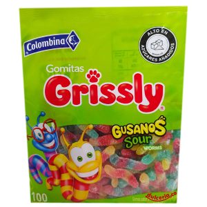 Grissly Gusanos Bolsa x 100 Und