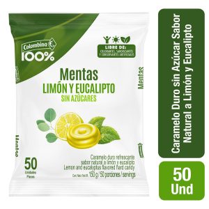 Menta Sin Azucar Limón-Eucalipto x 50 Und