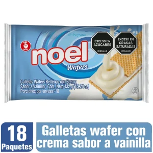 Galletas Wafer Noel Vainilla x 18 Und