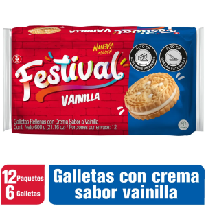Galleta Festival Vainilla 6 x 12 Und