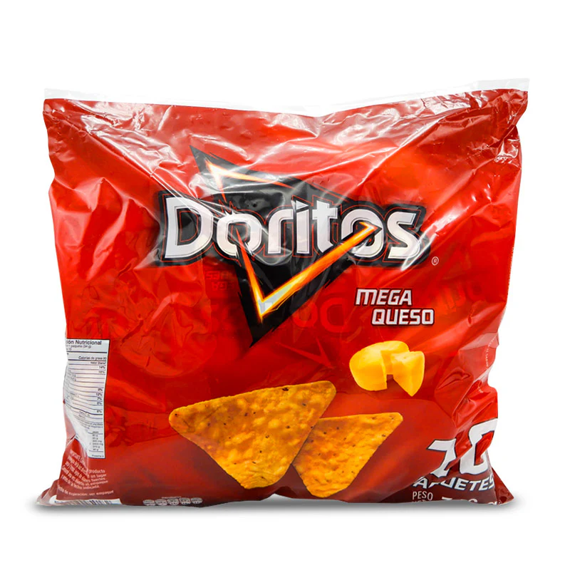 Doritos Mega Queso 34 Gr x 10 Und