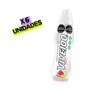 Vive 100 Sandia Limón Botella 380 ml x 6 Und