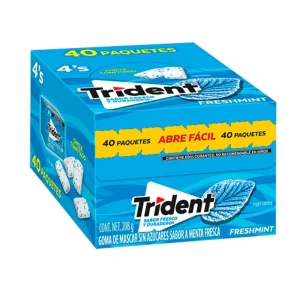 Trident 4 Pastillas Menta x 40 Und