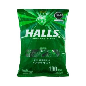 Halls Pepa Yerbabuena x 100 Und