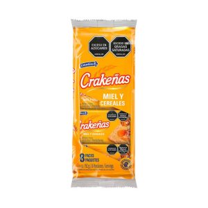 Crakeñas Miel Y Cereales x 8 Und