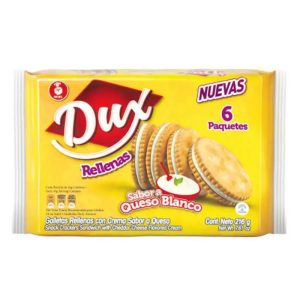Galletas Dux Rellena Queso x 6 Und
