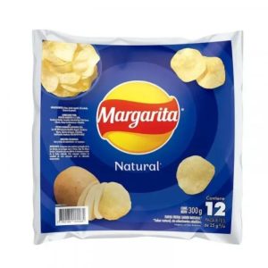 Papas Margarita 25 Gr Sabor Natural x 12 Und