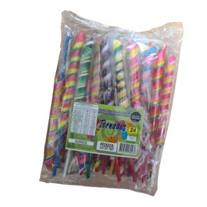 Chupeta Tornado Colores x 24 Und