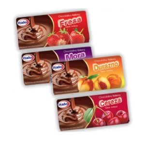 Chocolatina Italo Rellena Grande 90 Gr x 6 Und
